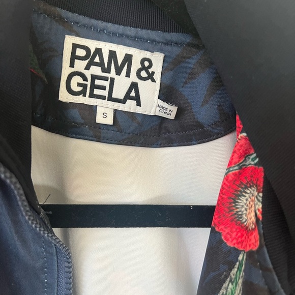 Pam & Gela Track Pants and Jacket Women Floral print - Bye Birdy Tropical - Picture 4 of 5